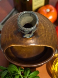 Listing 2 of 3 for Standout 1970s Ceramic Salt Pig - A Kitchen Statement Piece!