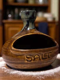 Listing 3 of 3 for Standout 1970s Ceramic Salt Pig - A Kitchen Statement Piece!