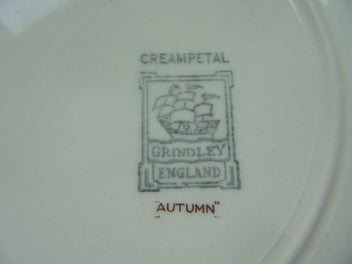 Listing 4 of 4 for Grindley (England) Creampetal lunch plate 'Autumn'