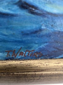 Listing 2 of 2 for Original painting - Sailing ship by T Walters!