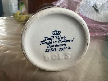 Listing 5 of 5 for 1x Delft Blue Bols Holland Bottle 27DM-79/1G. 26cm height