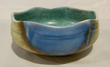 Listing 3 of 6 for Beswick Art Deco Bowl Yellows/Blues