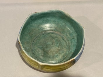 Listing 5 of 6 for Beswick Art Deco Bowl Yellows/Blues