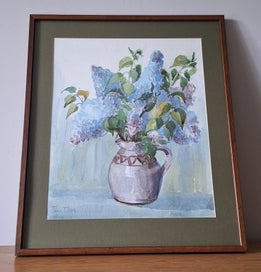Listing 2 of 20 for +++ CHARMING " JOAN DARE - LILAC FROM THE GARDEN HAVELOCK " PAINITNG +++