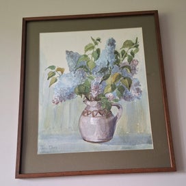 Listing 4 of 20 for +++ CHARMING " JOAN DARE - LILAC FROM THE GARDEN HAVELOCK " PAINITNG +++