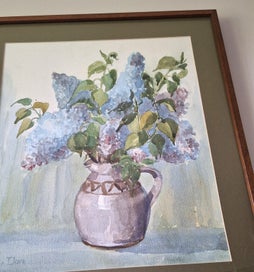 Listing 17 of 20 for +++ CHARMING " JOAN DARE - LILAC FROM THE GARDEN HAVELOCK " PAINITNG +++