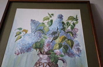 Listing 20 of 20 for +++ CHARMING " JOAN DARE - LILAC FROM THE GARDEN HAVELOCK " PAINITNG +++