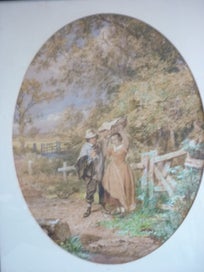 Listing 2 of 6 for 1861 ENGLISH PAINTING.ORIGINAL by H.J.HOLDING.