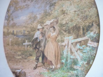 Listing 4 of 6 for 1861 ENGLISH PAINTING.ORIGINAL by H.J.HOLDING.