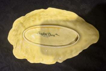 Listing 2 of 3 for Cabbage Leaf & Tomato Serving Dish.