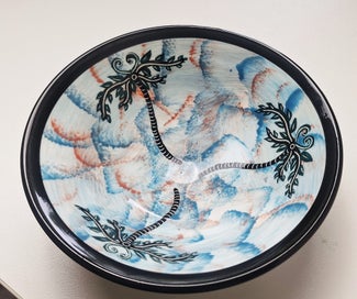 Listing 9 of 11 for +++ STRIKING "JENGHIS " POTTERY BOWL +++