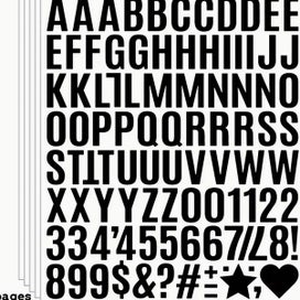 Listing 1 of 1 for 5 Pages 1-Inch Letter And Number Stickers