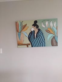 Listing 3 of 7 for Coffee break - large original by kiwi artist