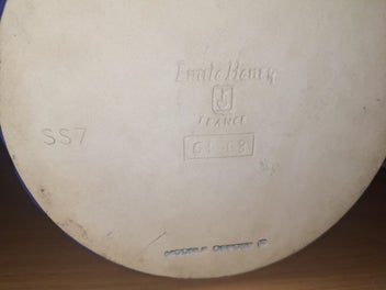 Listing 5 of 5 for Emile Henry retro pie / soufflé dish