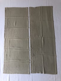 Listing 2 of 7 for Vintage Japanese Green Silk Fabric Pieces Kimono Panels X2