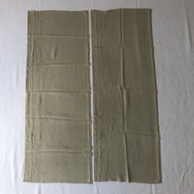 Listing 3 of 7 for Vintage Japanese Green Silk Fabric Pieces Kimono Panels X2