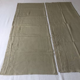Listing 5 of 7 for Vintage Japanese Green Silk Fabric Pieces Kimono Panels X2