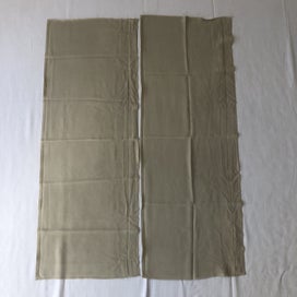 Listing 7 of 7 for Vintage Japanese Green Silk Fabric Pieces Kimono Panels X2