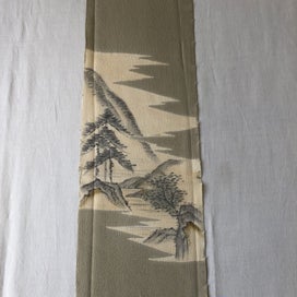 Listing 4 of 10 for Vintage Japanese Silk Kimono Panel Fabric Piece