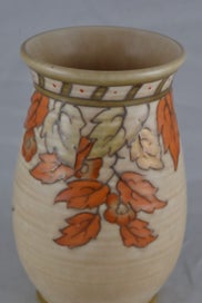 Listing 2 of 4 for Charlotte Rhead Vase - Oak Leaves