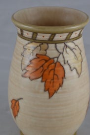 Listing 3 of 4 for Charlotte Rhead Vase - Oak Leaves