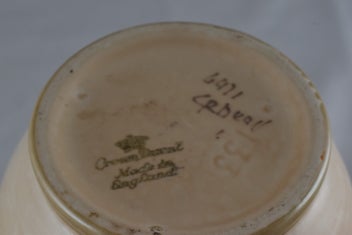 Listing 4 of 4 for Charlotte Rhead Vase - Oak Leaves