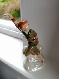 Listing 1 of 7 for VINTAGE WADE Glazed Porcelain Boxed Figurine of PETER PAN
