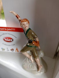 Listing 5 of 7 for VINTAGE WADE Glazed Porcelain Boxed Figurine of PETER PAN