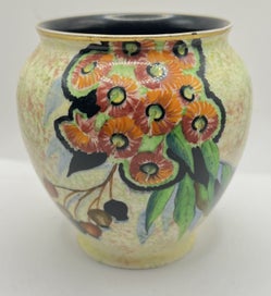 Listing 1 of 6 for Rare Art Deco Carlton Ware Shape 466 Vase - Pattern 3790 "Gum Tree"
