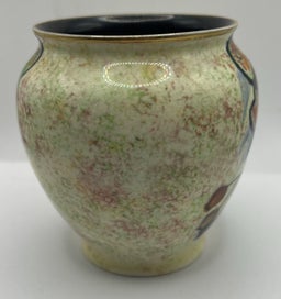 Listing 2 of 6 for Rare Art Deco Carlton Ware Shape 466 Vase - Pattern 3790 "Gum Tree"