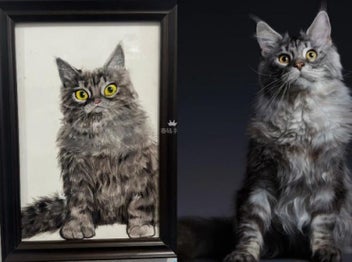 Listing 3 of 3 for High-End Hand-Painted Ceramic Pet Portrait Plaque