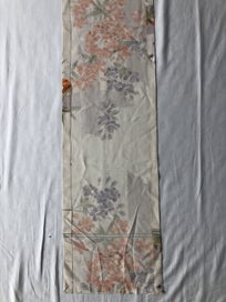 Listing 17 of 20 for Vintage Japanese Silk Floral Fabric Piece Old Obi Panel