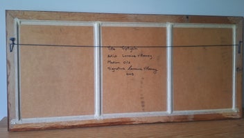 Listing 12 of 12 for +++ WELL-EXECUTED "LORRAINE V. ROONEY - TRIPTYCH" STILL LIFE OIL PAINTING +++