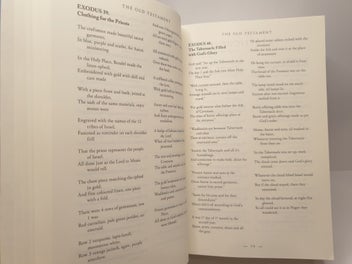 Listing 15 of 20 for The Bible in Verse: A Poetic Interpretation of Holy Scripture by Rob Bellingham