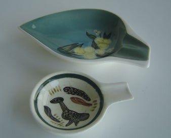 Listing 3 of 8 for Studio Anna Australian Pottery Two Dishes