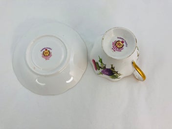 Listing 6 of 7 for Queen Anne - Dundee Thistle Tea Cup and Saucer (21760)