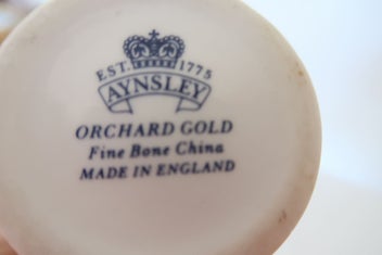 Listing 2 of 2 for ***BEAUTIFUL AYNSLEY "ORCHARD GOLD" VASE***