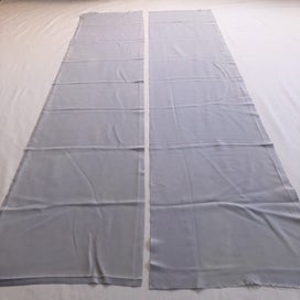 Listing 2 of 12 for Vintage Japanese Lilac Purple Silk Fabric Pieces X2 Kimono Panels