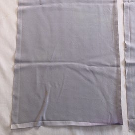 Listing 11 of 12 for Vintage Japanese Lilac Purple Silk Fabric Pieces X2 Kimono Panels