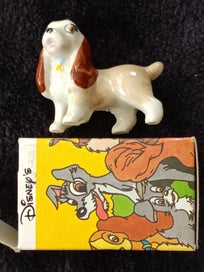 Listing 1 of 7 for VINTAGE WADE Glazed Porcelain Boxed Figurine of "LADY" Lady & The Tramp
