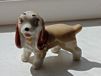 Listing 3 of 7 for VINTAGE WADE Glazed Porcelain Boxed Figurine of "LADY" Lady & The Tramp