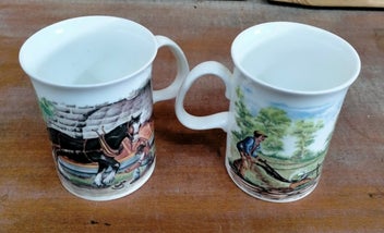 Listing 2 of 3 for Springfield bone china farming mugs x 2 as 1 tidy lot