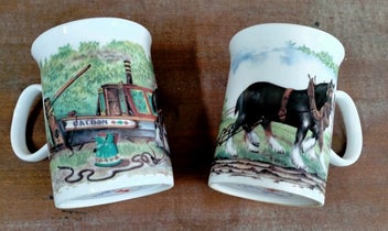 Listing 1 of 3 for Springfield bone china farming mugs x 2 as 1 tidy lot