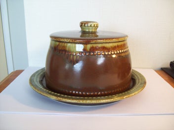 Listing 3 of 8 for TITIAN COUNTRY FAIR RANGE CHEESE DISH CIRCA 1960'S - 70'S