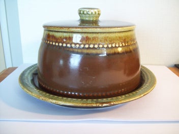 Listing 4 of 8 for TITIAN COUNTRY FAIR RANGE CHEESE DISH CIRCA 1960'S - 70'S