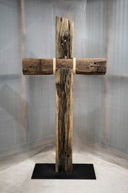 Listing 1 of 7 for Large, Rustic Timber Cross/Crucifix