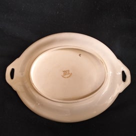 Listing 7 of 9 for F) 2 X VINTAGE WADE HAND PAINTED DOMED BUTTER KEEPERS BRONZE/GOLD c1950’s