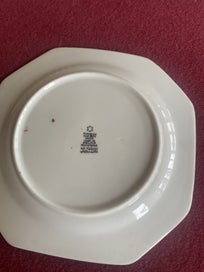 Listing 2 of 8 for Vintage Paragon Silhouette Plates and Saucers Orange and Black 1920s