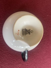 Listing 8 of 8 for Vintage Paragon Silhouette Plates and Saucers Orange and Black 1920s