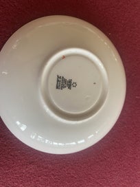 Listing 4 of 8 for Vintage Paragon Silhouette Plates and Saucers Orange and Black 1920s